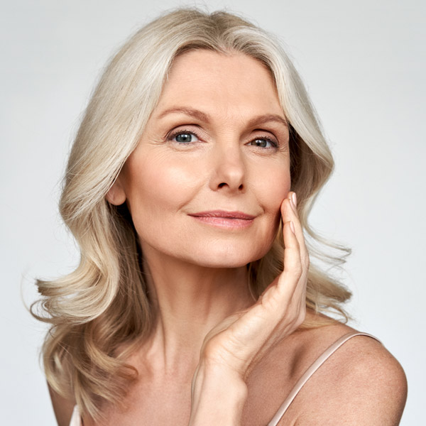 mature woman smiling